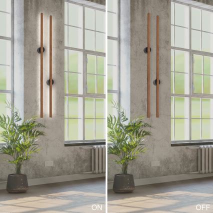 Brilagi - LED Seinavalgusti WOODY LINE LED/12W/230V 120 cm tamm kirss