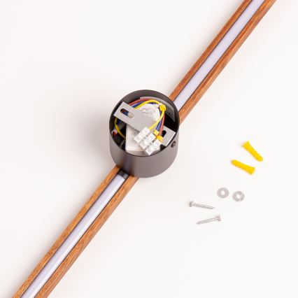 Brilagi - LED Seinavalgusti WOODY LINE LED/12W/230V 120 cm tamm kirss