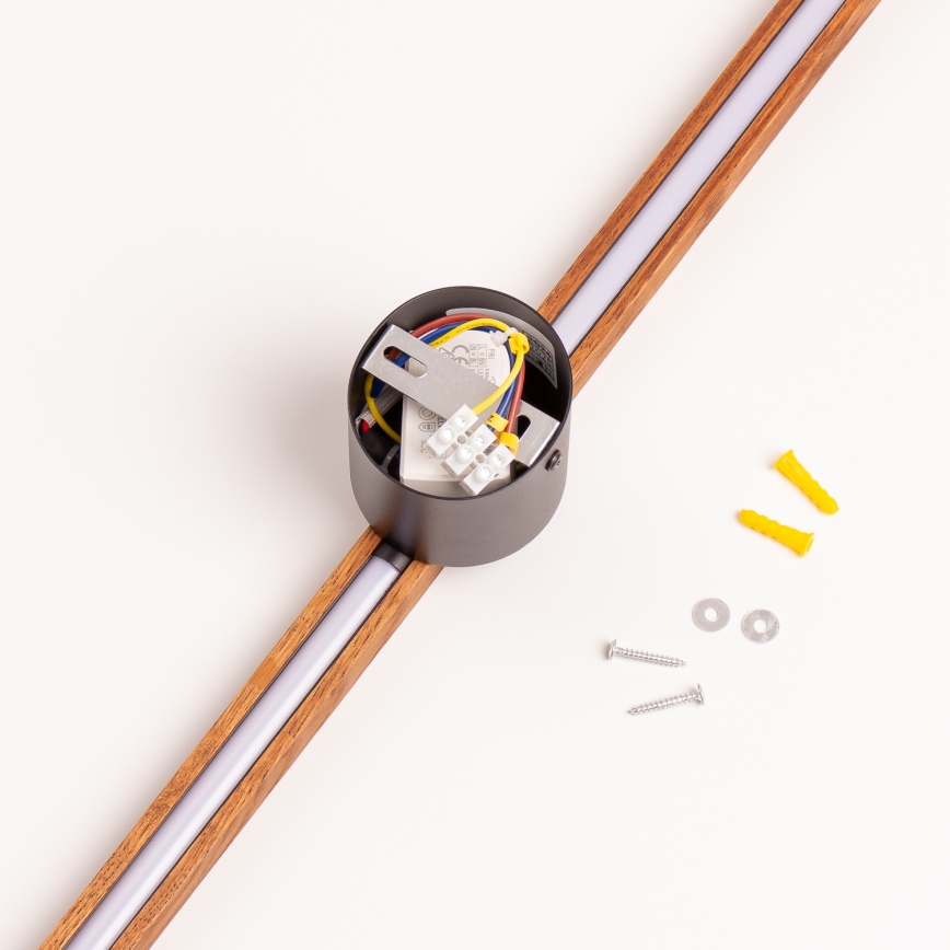 Brilagi - LED Seinavalgusti WOODY LINE LED/12W/230V 120 cm tamm kirss
