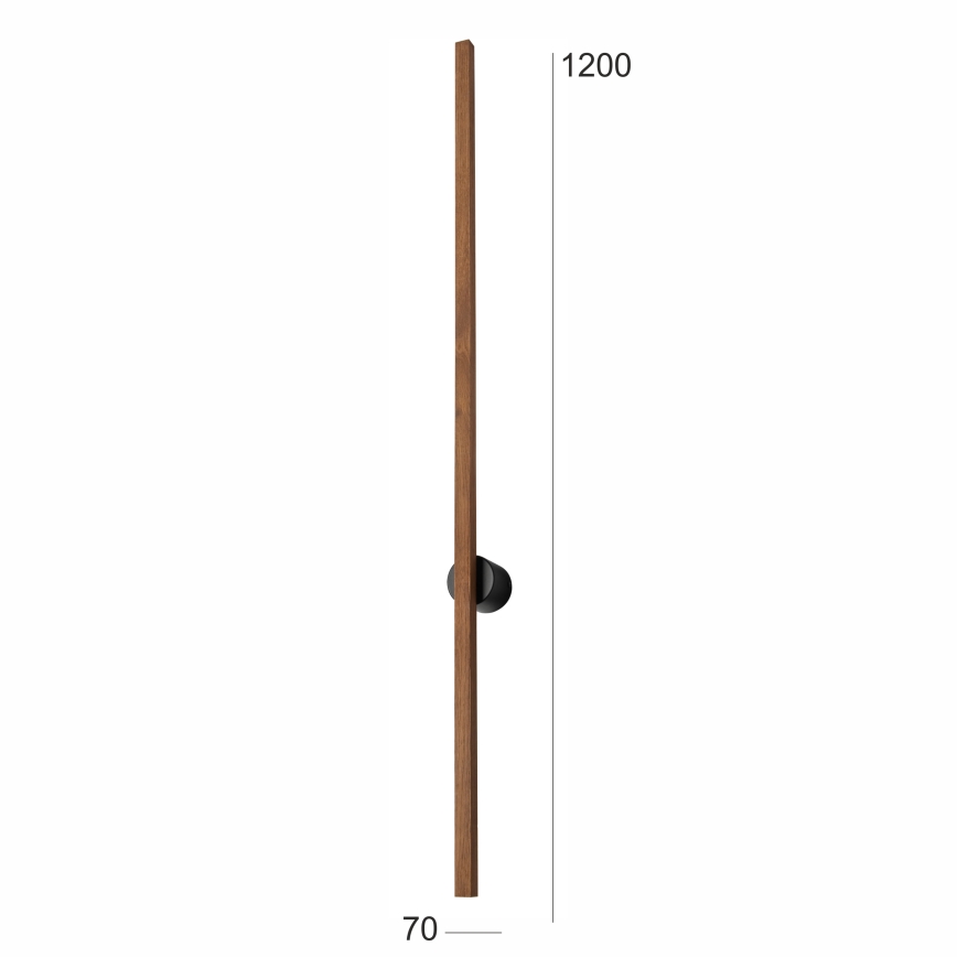 Brilagi - LED Seinavalgusti WOODY LINE LED/12W/230V 120 cm tamm kirss