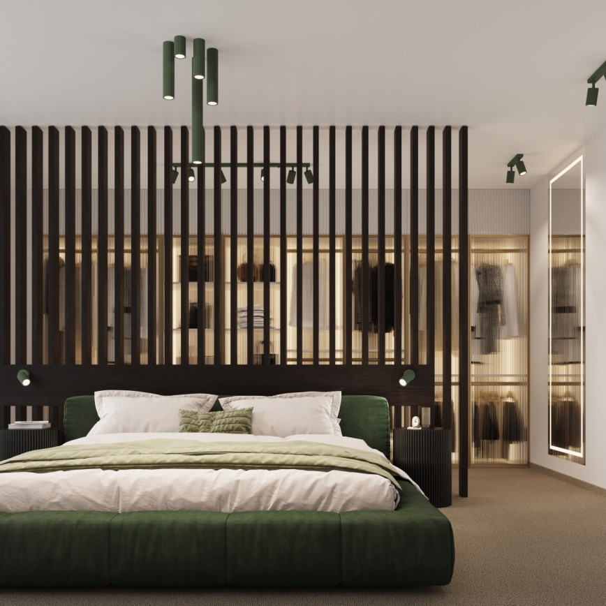 Brilagi - LED-spott CRESTO 1xGU10/10W/230V 30 cm roheline