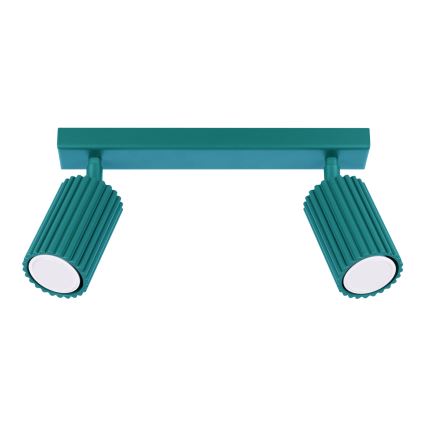 Brilagi - LED-spottvalgusti CRESTO 2xGU10/10W/230V türkiissinine