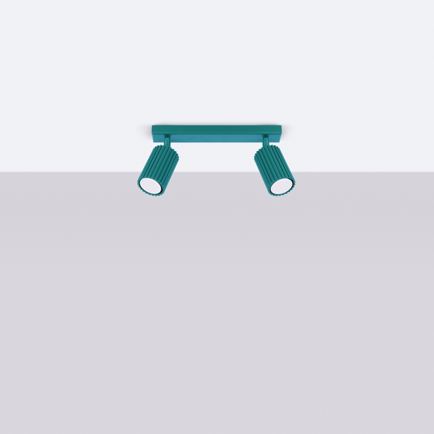 Brilagi - LED-spottvalgusti CRESTO 2xGU10/10W/230V türkiissinine