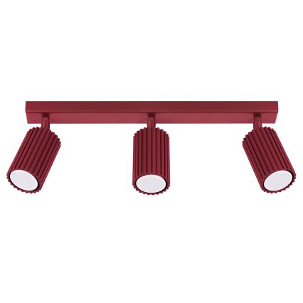 Brilagi - LED spottvalgusti CRESTO 3xGU10/10W/230V bordoopunane