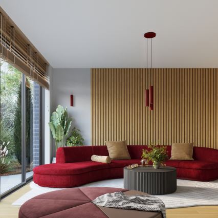 Brilagi - LED spottvalgusti CRESTO 3xGU10/10W/230V bordoopunane