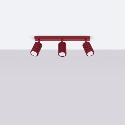 Brilagi - LED spottvalgusti CRESTO 3xGU10/10W/230V bordoopunane