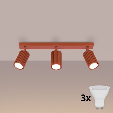 BRILAGI - LED spottvalgusti CRESTO 3xGU10/10W/230V oranž