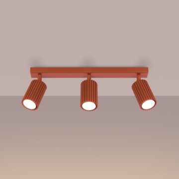 Brilagi - LED-spottvalgusti CRESTO 3xGU10/10W/230V punane