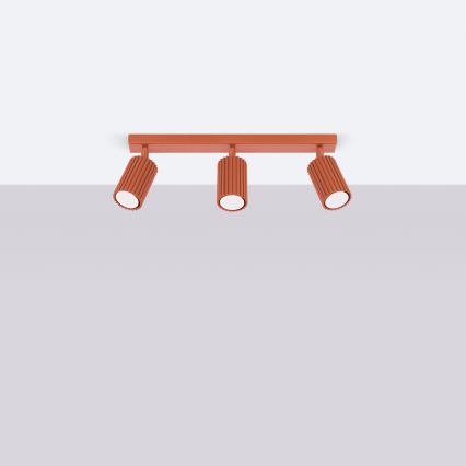 Brilagi - LED-spottvalgusti CRESTO 3xGU10/10W/230V punane