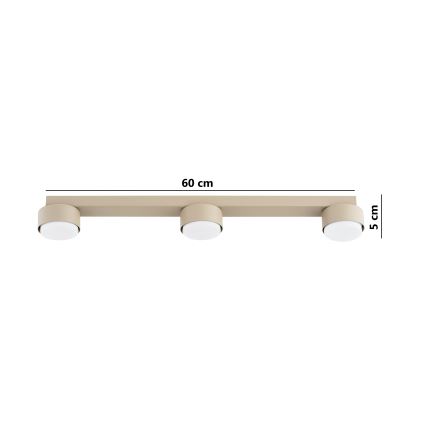 Brilagi - LED-spottvalgusti MONO 3xGX53/12W/230V beež