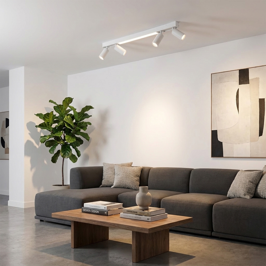 Brilagi - LED-spottvalgusti SELE 4xGU10/30W/230V + LED/20W valge