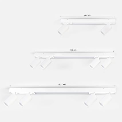 Brilagi - LED-spottvalgusti SELE 4xGU10/30W/230V + LED/20W valge