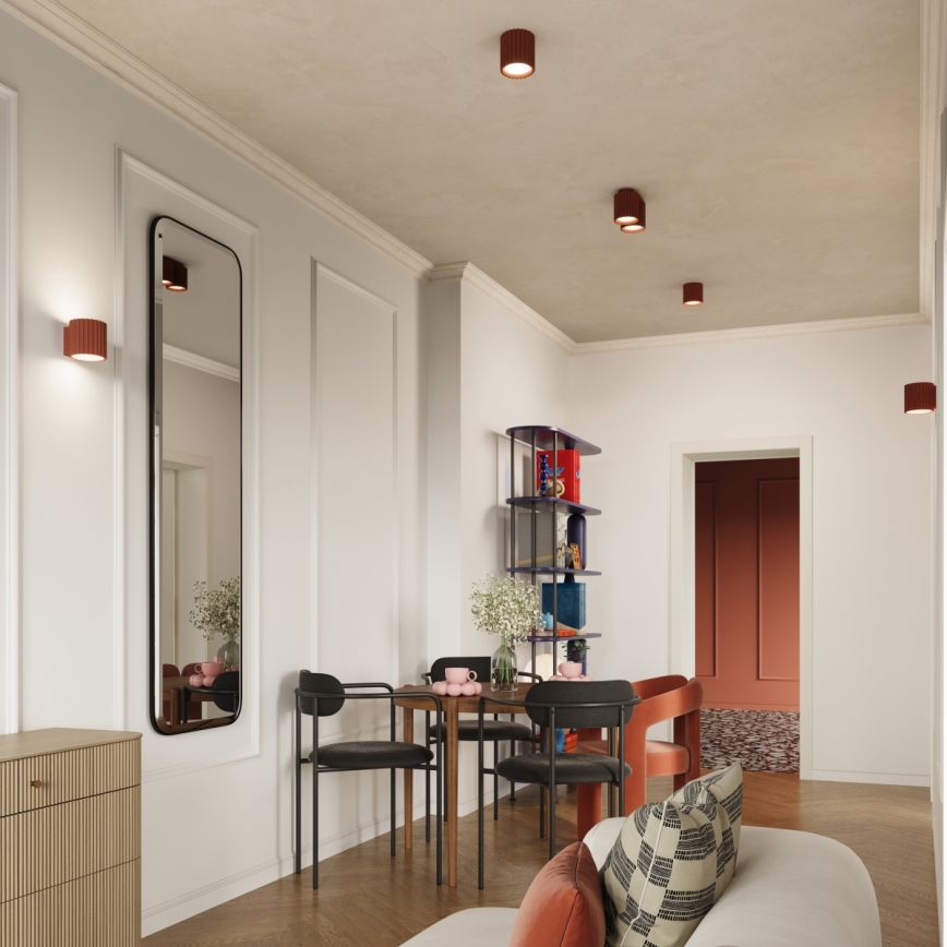 Brilagi - LED-spottvalgusti SFERA 1xGU10/10W/230V, läbimõõt 10 cm, punane