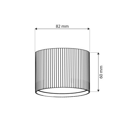 Brilagi - LED spottvalgusti STRIPY 1xGX53/15W/230V must