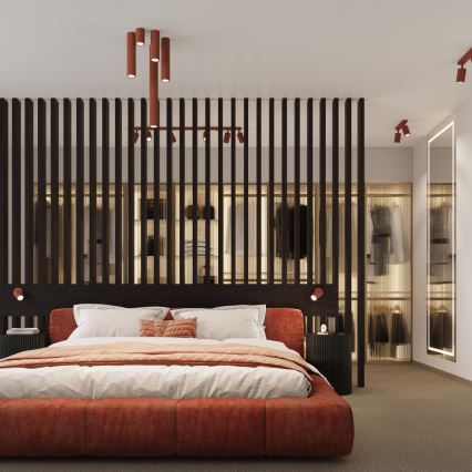 Brilagi - LED-spotvalgusti CRESTO 1xGU10/10W/230V 30 cm punane