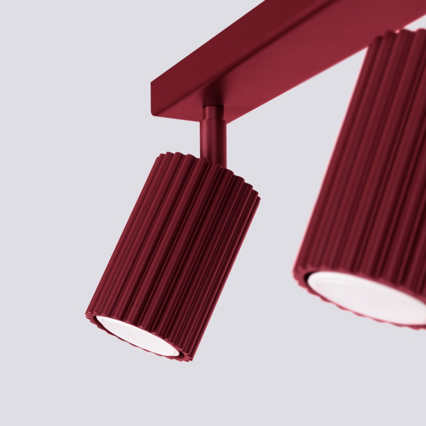 Brilagi - LED-spotvalgusti CRESTO 2xGU10/10W/230V bordoopunane