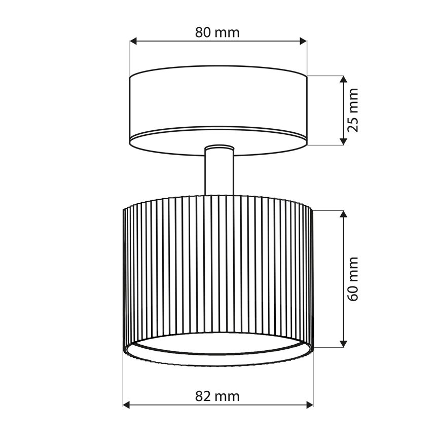 Brilagi - LED STRIPY spottvalgusti 1xGX53/15W/230V must