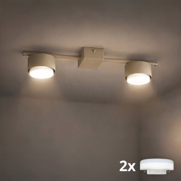 Brilagi - LED suunatav laevalgusti MONO 2xGX53/13W/230V beež