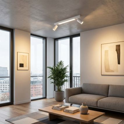 Brilagi - LED suunatav laevalgusti SELE 2xGU10/30W/230V + LED/15W valge