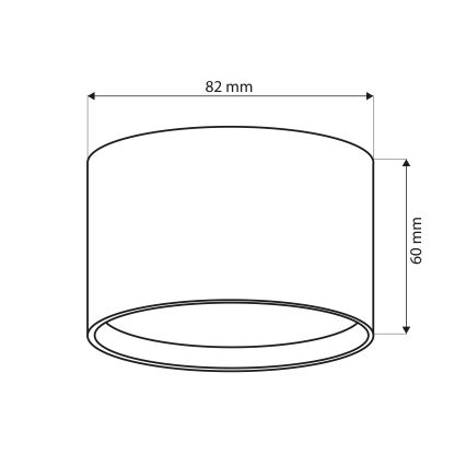 Brilagi - LED Suunatav laevalgusti SMOOTH 1xGX53/15W/230V beež