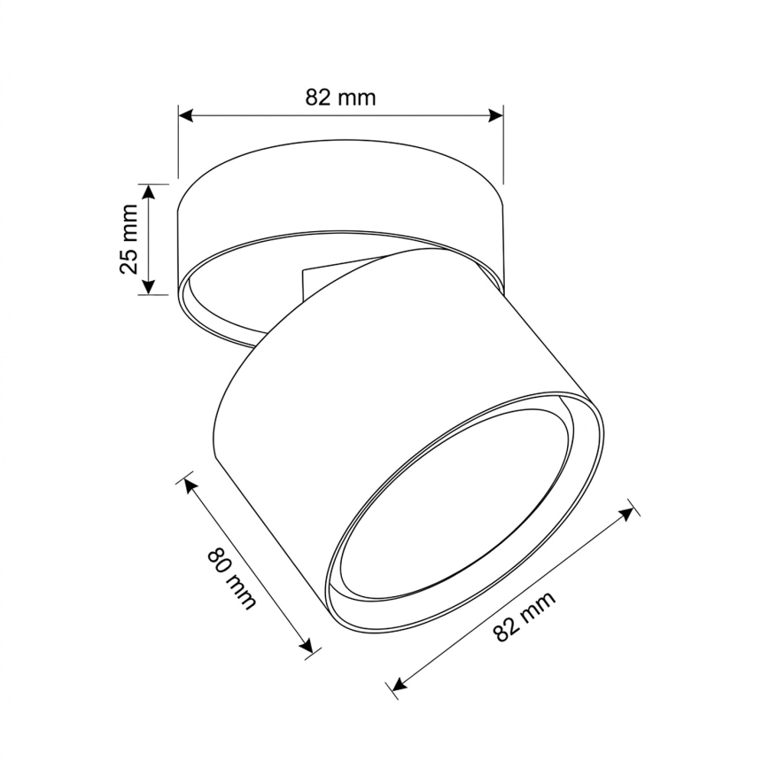BRILAGI - LED suunatav valgusti SMOOTH TILTY 1xGX53/15W/230V valge