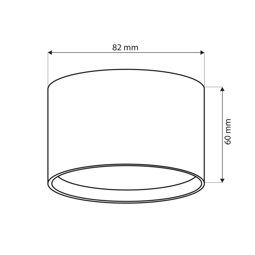 Brilagi - LED suunav valgusti SMOOTH 1xGX53/15W/230V must