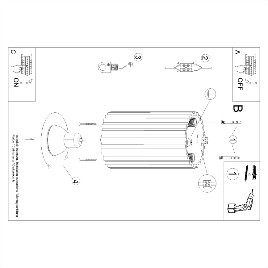 Brilagi - LED suunavalgusti CRESTO 1xGU10/10W/230V 10 cm pruun