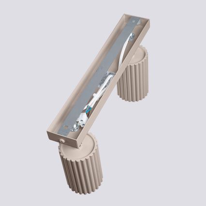 Brilagi - LED suunavalgusti CRESTO 2xGU10/10W/230V hallikaspruun