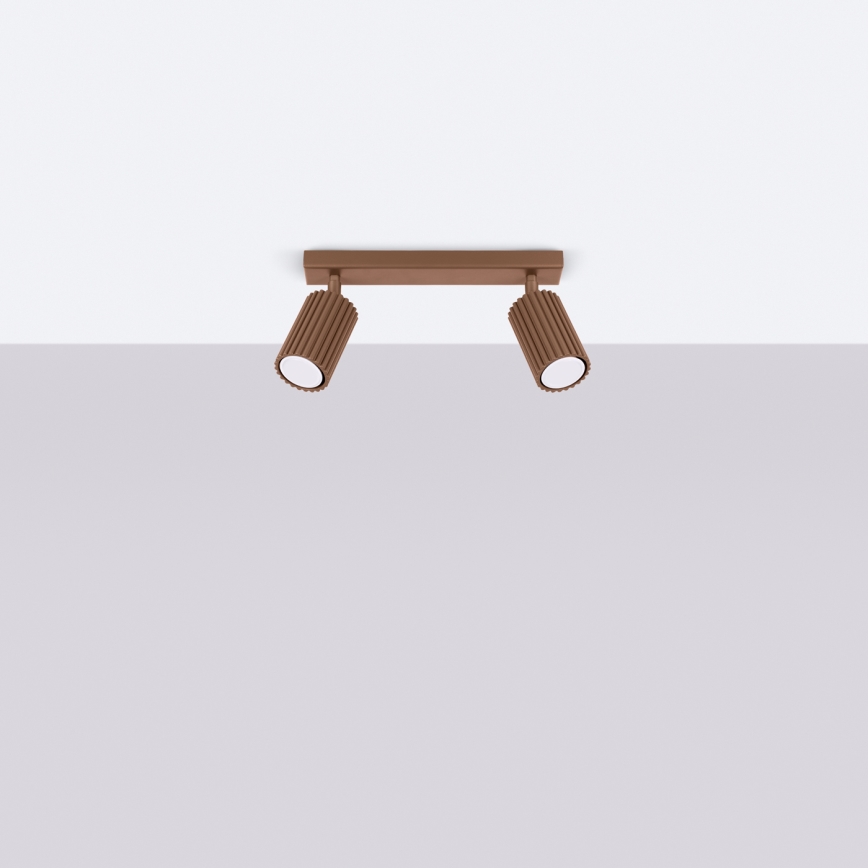 Brilagi - LED suunavalgusti CRESTO 2xGU10/10W/230V pruun