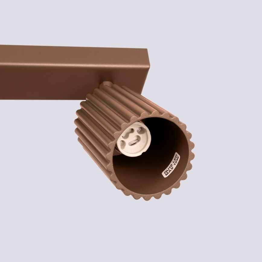 Brilagi - LED suunavalgusti CRESTO 2xGU10/10W/230V pruun