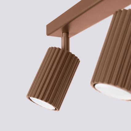 Brilagi - LED suunavalgusti CRESTO 2xGU10/10W/230V pruun