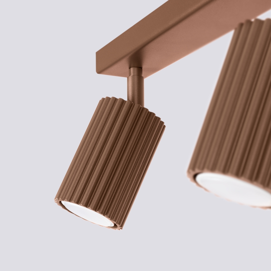 Brilagi - LED suunavalgusti CRESTO 2xGU10/10W/230V pruun