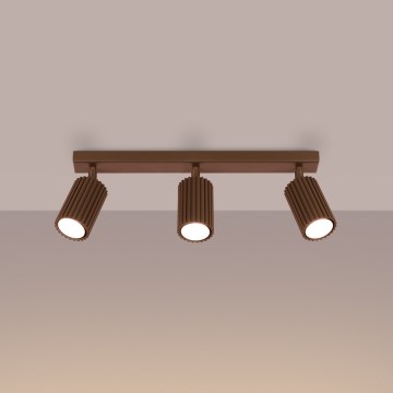 Brilagi - LED-suunavalgusti CRESTO 3xGU10/10W/230V pruun