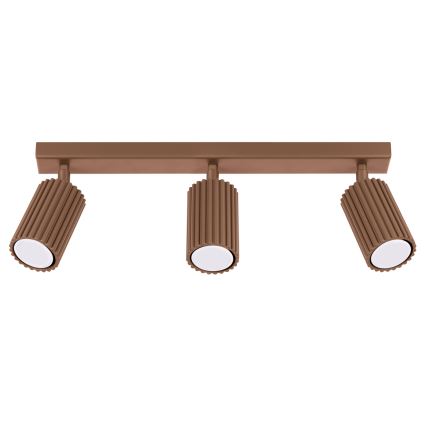 Brilagi - LED-suunavalgusti CRESTO 3xGU10/10W/230V pruun