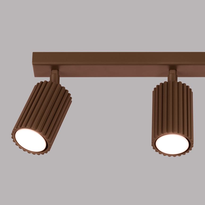 Brilagi - LED-suunavalgusti CRESTO 3xGU10/10W/230V pruun