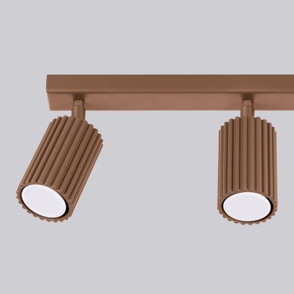 Brilagi - LED-suunavalgusti CRESTO 3xGU10/10W/230V pruun