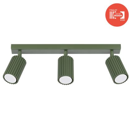 Brilagi - LED suunavalgusti CRESTO 3xGU10/10W/230V roheline