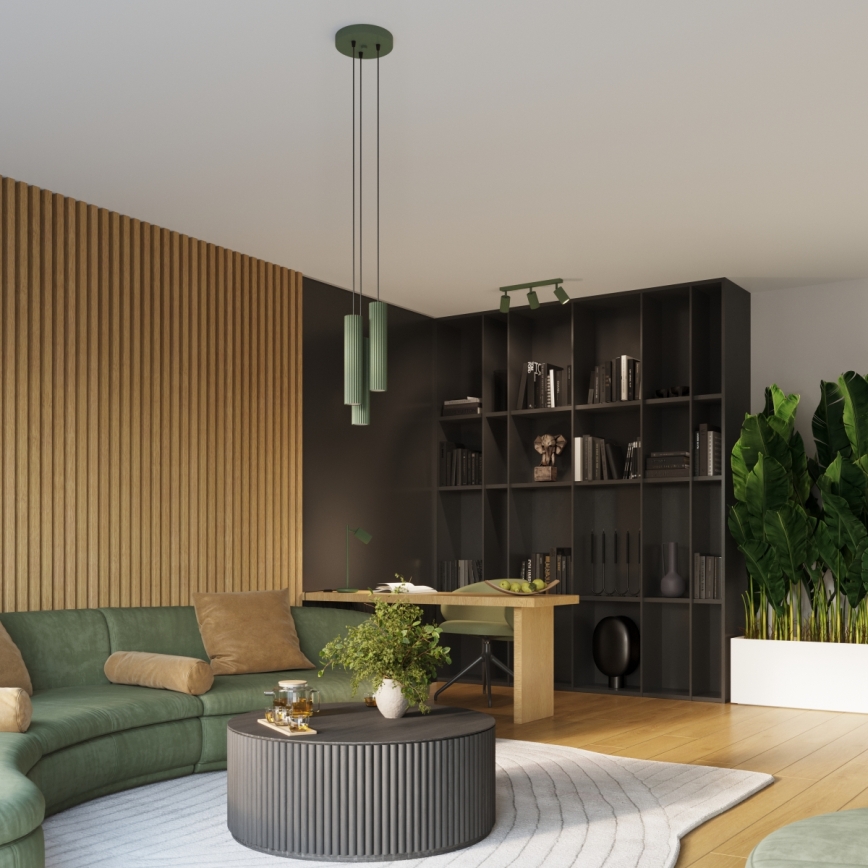 Brilagi - LED suunavalgusti CRESTO 3xGU10/10W/230V roheline