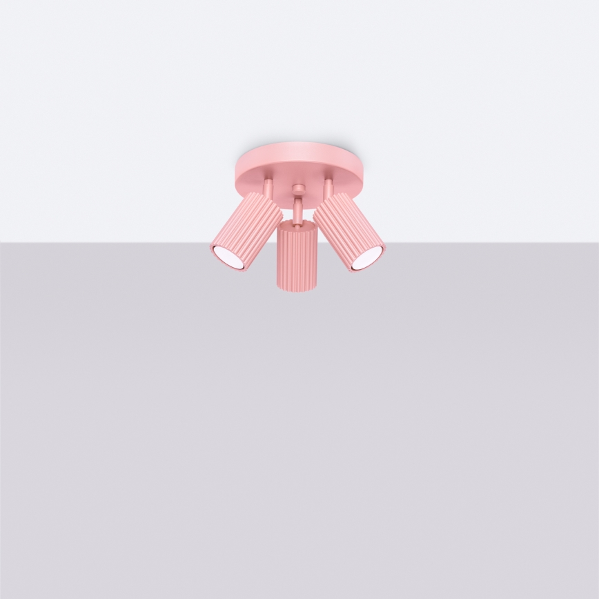 Brilagi - LED suunavalgusti CRESTO 3xGU10/10W/230V roosa