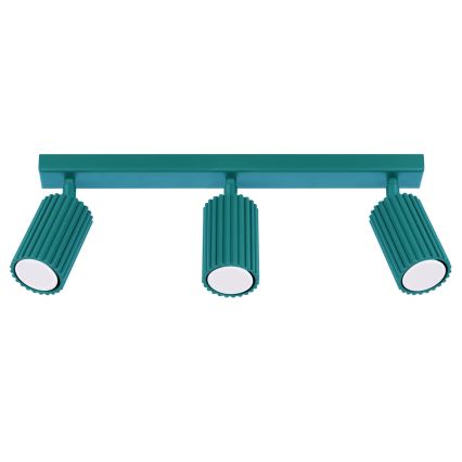 Brilagi - LED suunavalgusti CRESTO 3xGU10/10W/230V türkiissinine