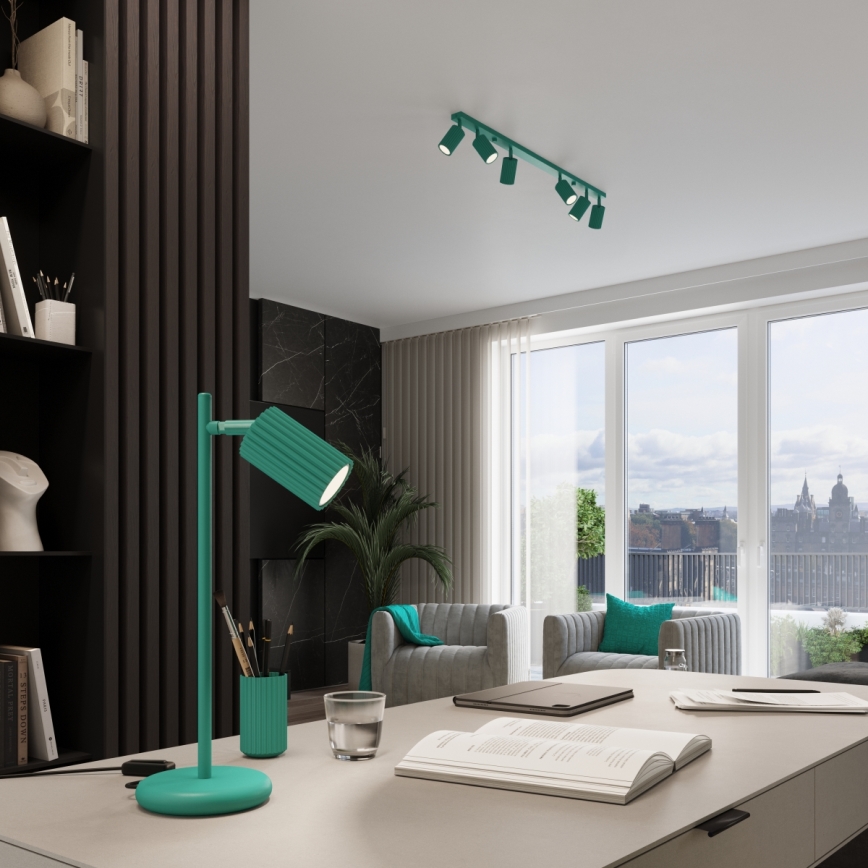 Brilagi - LED suunavalgusti CRESTO 3xGU10/10W/230V türkiissinine