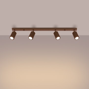 Brilagi - LED suunavalgusti CRESTO 4xGU10/10W/230V pruun