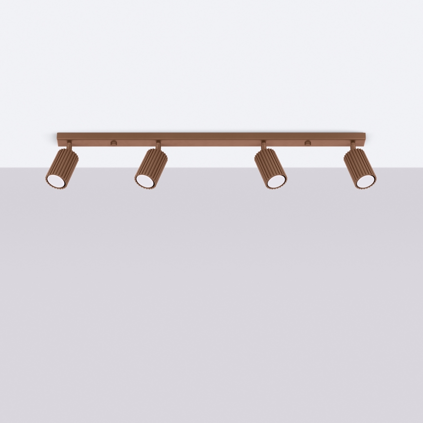 Brilagi - LED suunavalgusti CRESTO 4xGU10/10W/230V pruun