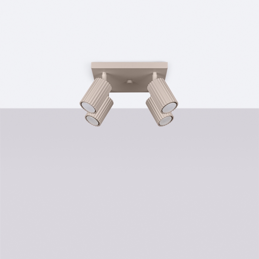 Brilagi - LED-suunavalgusti CRESTO 4xGU10/10W/230V taupe