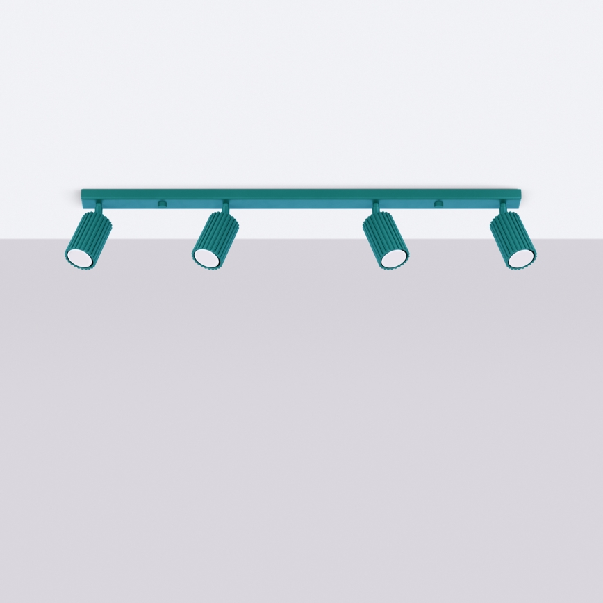 Brilagi - LED suunavalgusti CRESTO 4xGU10/10W/230V türkiissinine