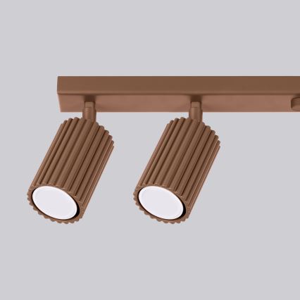 Brilagi - LED suunavalgusti CRESTO 6xGU10/10W/230V pruun