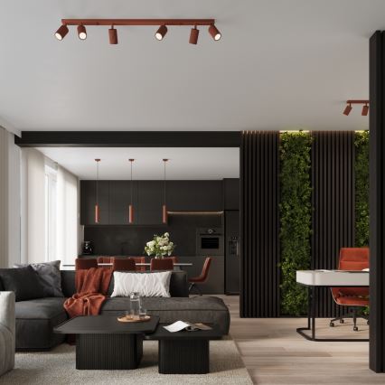 Brilagi - LED suunavalgusti CRESTO 6xGU10/10W/230V punane