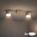 Brilagi - LED suunavalgusti MONO 2xGX53/12W/230V beež