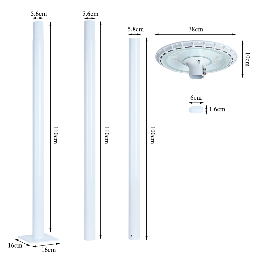 Brilagi - LED Tänavalamp URBANSPARK LED/120W/230V valge IP65