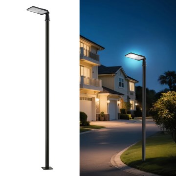 Brilagi - LED-tänavavalgusti 3 m postiga ja liigendiga URBANLIGHT LED/100W/230V must IP65